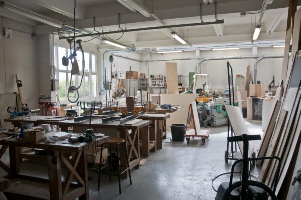 Une prise de vue de l'atelier bois.